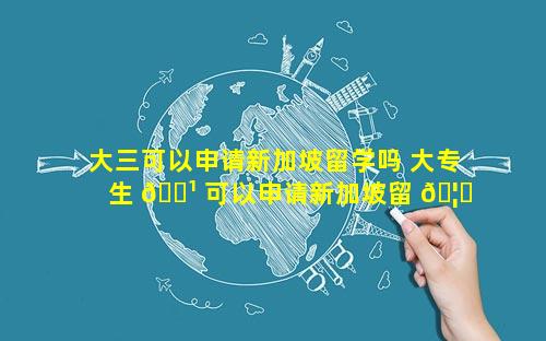 大三可以申请新加坡留学吗 大专生 🌹 可以申请新加坡留 🦊 学吗